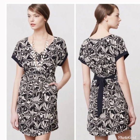 Anthropologie Dresses & Skirts - Anthropologie Postmark Floral Gathered Sonata Dress w/ Pockets size XS Z167